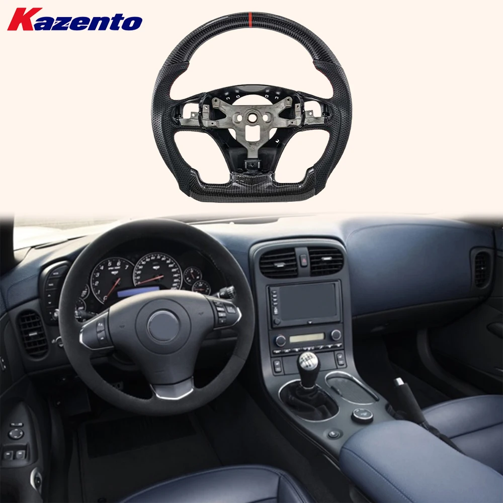 

For Chevrolet Corvette C6 12-13 Carbon D Style Steering Wheel Replacement