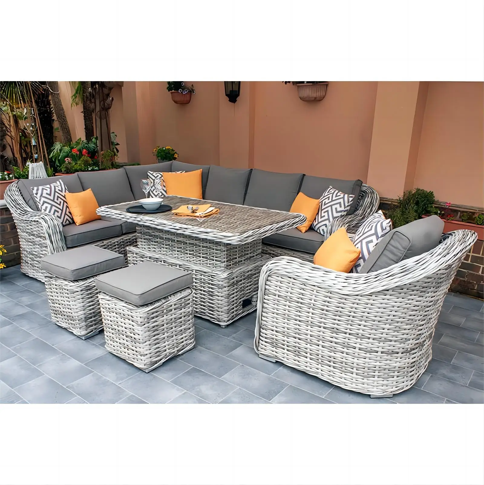 

Wholesale Wicker Patio Rattan Sets Garden Sofa Set Modern Lounge Furniture Sofa Set Outdoor Garden Furniture