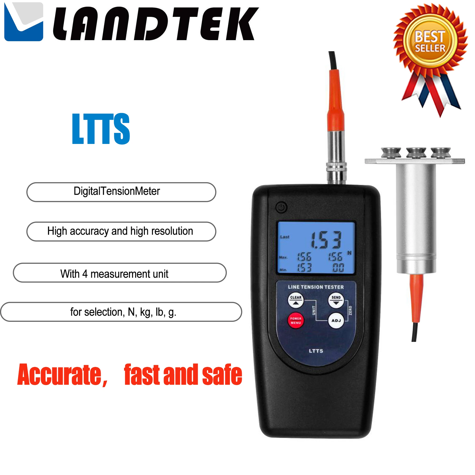 LANDTEK DigitalTensionMeter_LTTS Use For Measures the Running as Well as Statictensions of a Wide Variety of Process Materials .