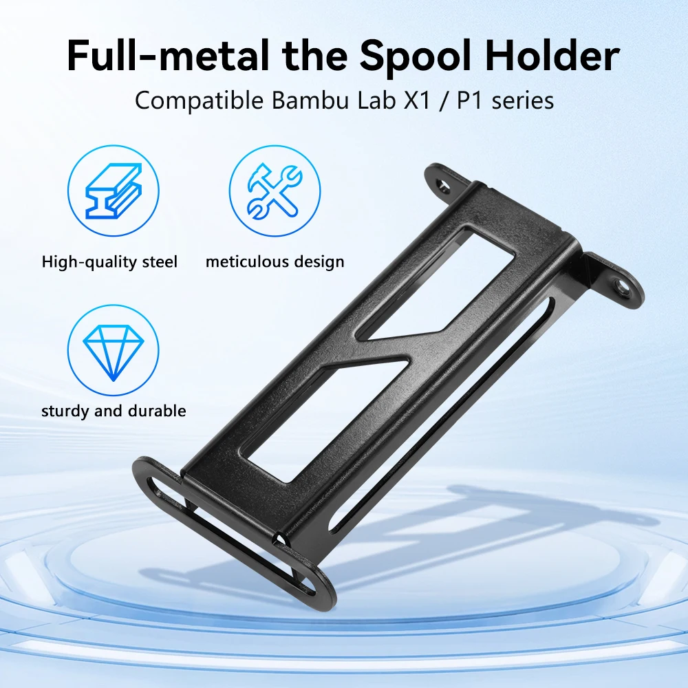 Für Bambu Lab X1 P1 Serie Materialablagehalterung Vollmetall-Spulenhalter Für Bambulab X1C P1S P1S 3D-Drucker Ersatzteile – Detail 5