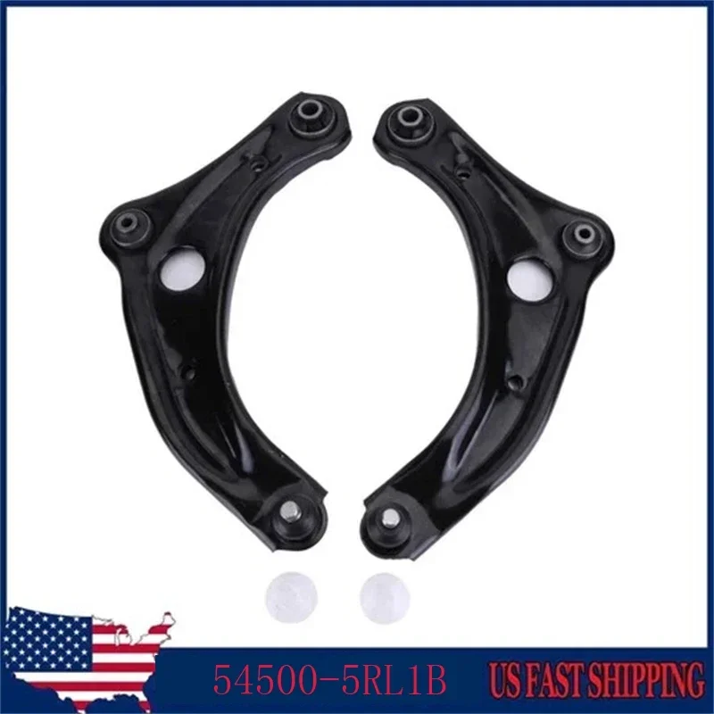 

2Pcs Front Lower Control Arms Arm w/Ball Joint Left/Right Side Compatible for Kicks 1.6L CVT 2WD S 2018-2023 Replaces 54500-5RL1