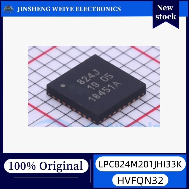 5/20 piece LPC824M201JHI33K LPC824M201J 824J HVQFN-32 microcontroller chip new original stock