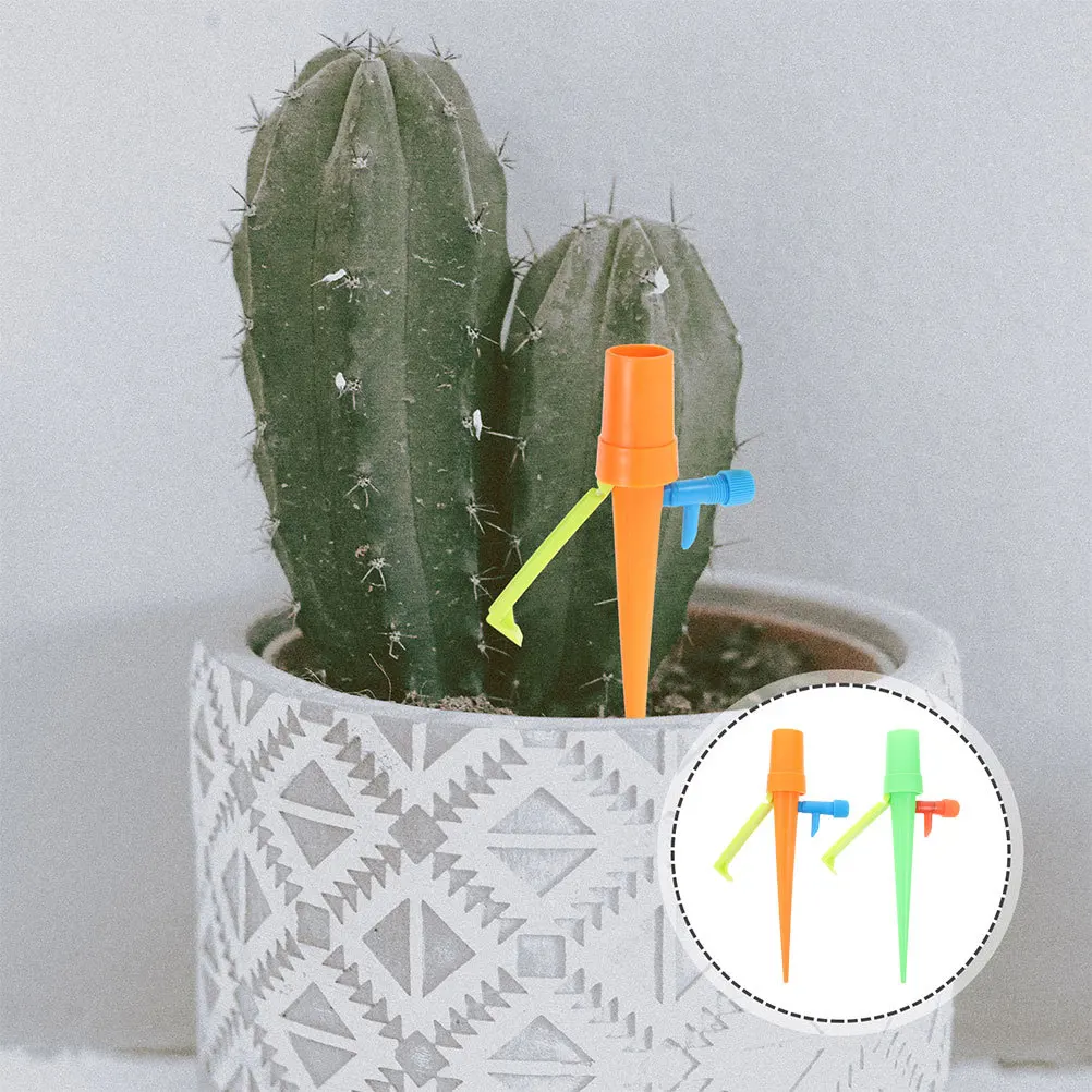 

10Pcs Automatic Watering Spikes Self Drippers for Potted Plants Adjustable Flow Rate Easy Use Devices Self Watering Spikes