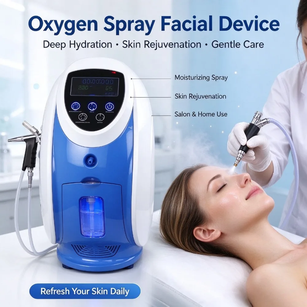 Y O2 to Derm Oxygen Dome Facial Therapy Machine for Skin Rejuvenation Anion Skin Mouisture Acne Removal Oxygen Spray
