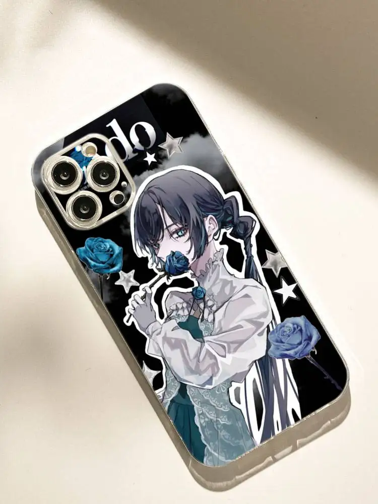 Epc Ado Kyogen X Uta جراب هاتف من السيليكون الناعم لهاتف آيفون 17 16 15 14 Plus 13 12 11 Pro Air Max