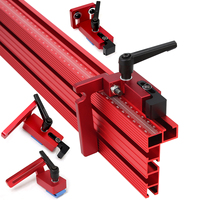Router Table Fence Aluminum Multi T-Track Table Saw Profile Fence Woodworking T-Slot Miter Track Connector and Fence Stoppe