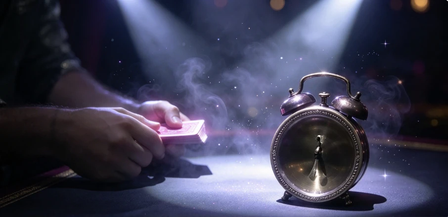reveil-fantome-time's-up-tour-de-magie-effet-de-prediction-du-temps-mentalisme-accessoire-de-close-up-pour-magiciens