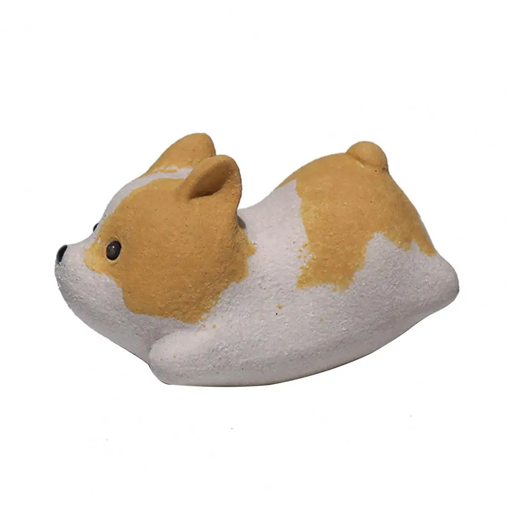 Handcrafted Tea Pet Tea Pet Nourishing Handmade Purple Clay Zisha Gongfu Tea Pet Set with Flying Corgi Design for Tray for Lover