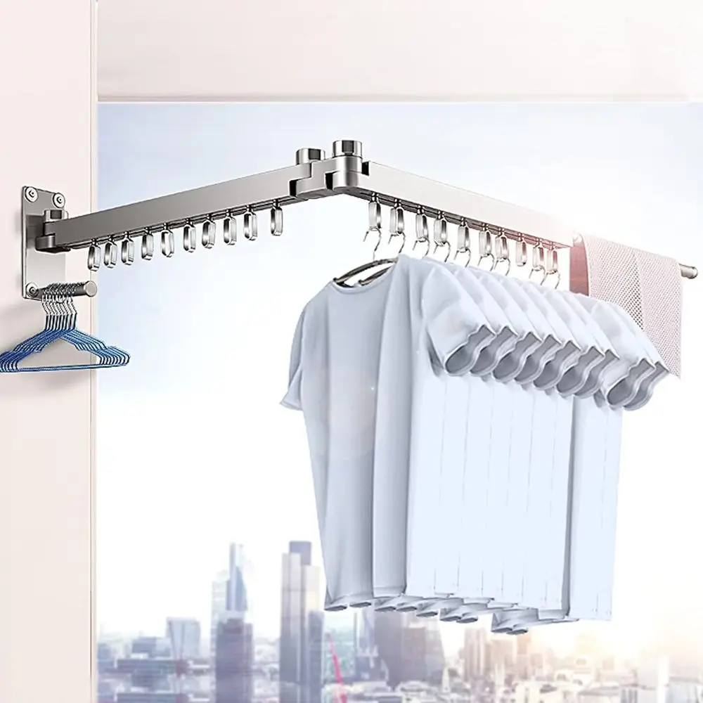 

Складная компактная сушилка для белья и полотенец из нержавеющей стали для использования в помещении