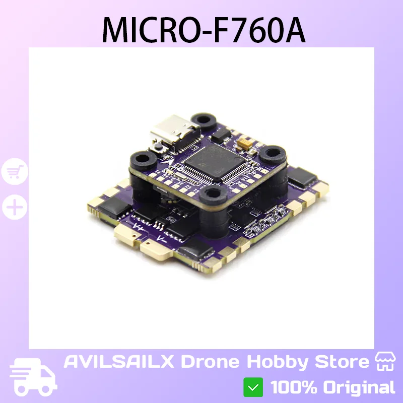 

Крепление AIO MICRO-F760A Flight Stack — летающая башня 20x20 мм для гоночных дронов FPV
