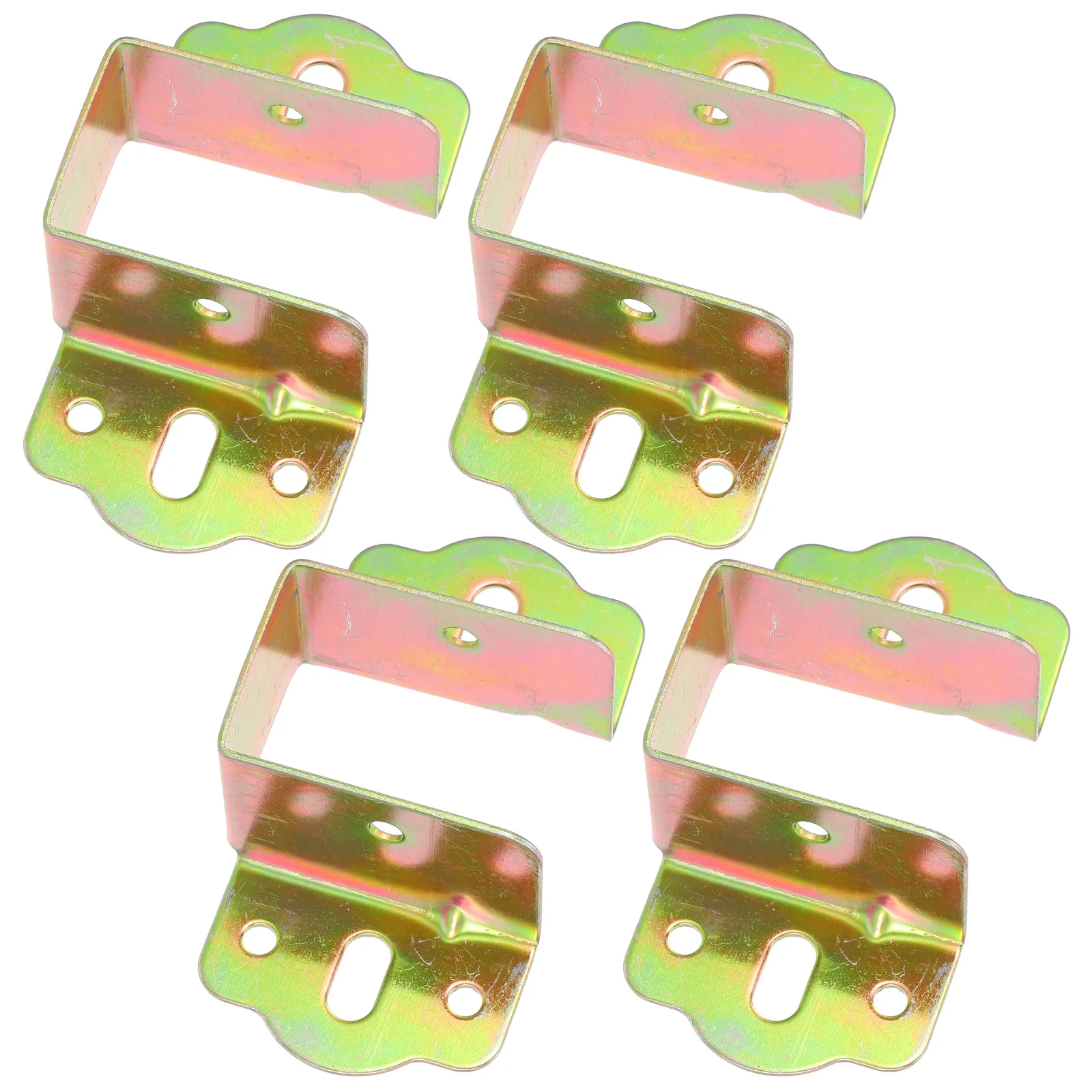 

4pcs Rail Fasteners Heavy Duty Metal Bed Rail Bracket Thickened Hinge Buckle For Bed Frame Furniture Parts Support
