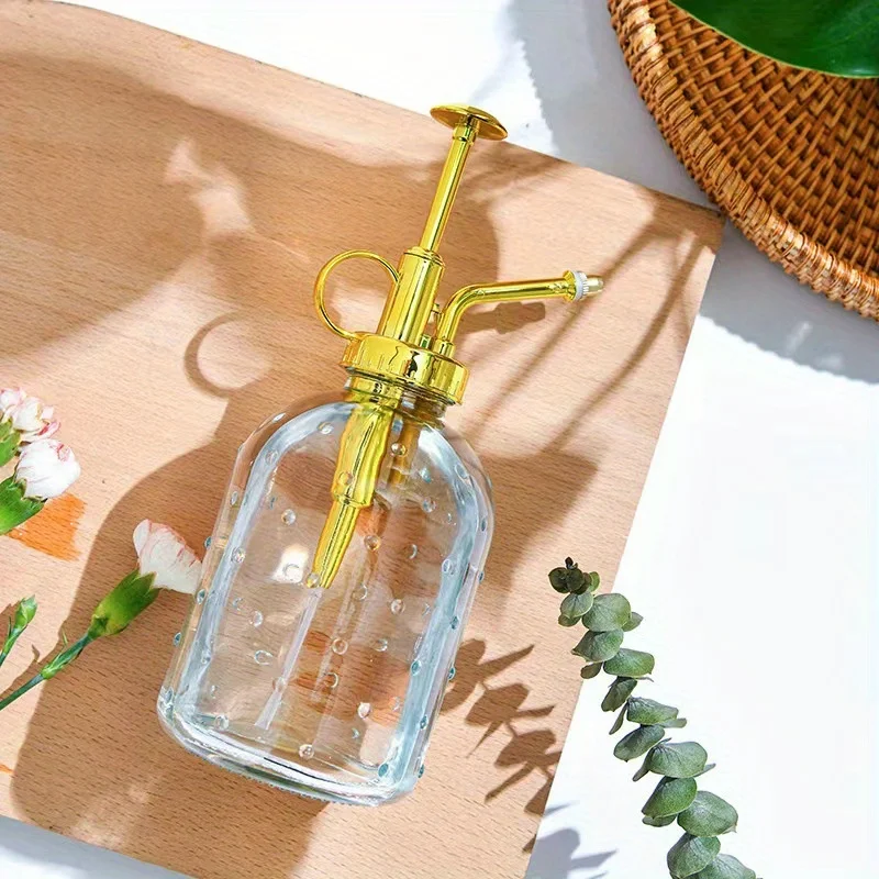 350ml Retro Nordic Pneumatico Giardinaggio Bollitore per irrigazione domestica Irrigazione Disinfezione Annaffiatoio in vetro Bollitore per irrigazione della carne