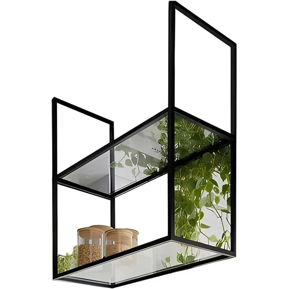 

Акриловая настенная полка для растений, книг и бутылок - органайзер для хранения 100x30x80 см для домашнего декора