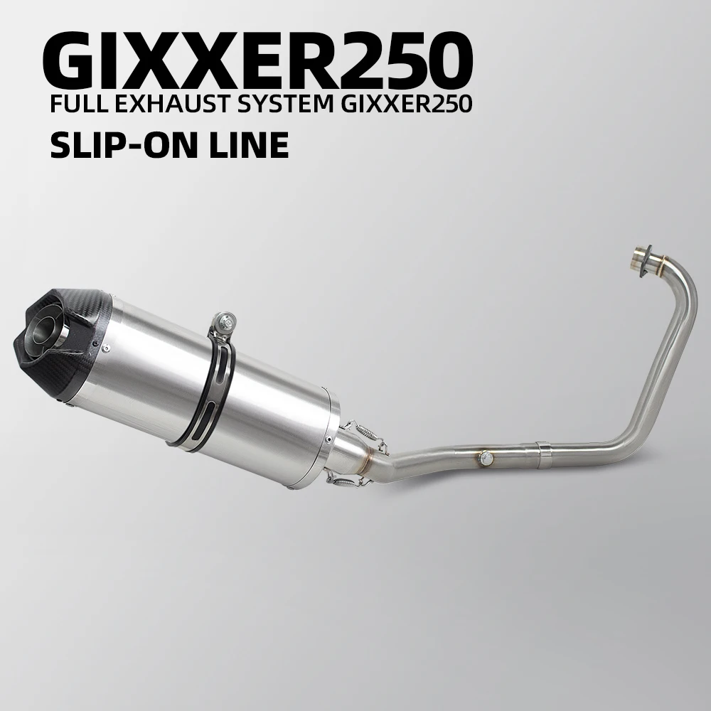 

motorcycle escape muffler with DB Killer For Suzuki Gixxer 250/SF250 V-strom 250/250SX Motobike exhaust system racing muffler