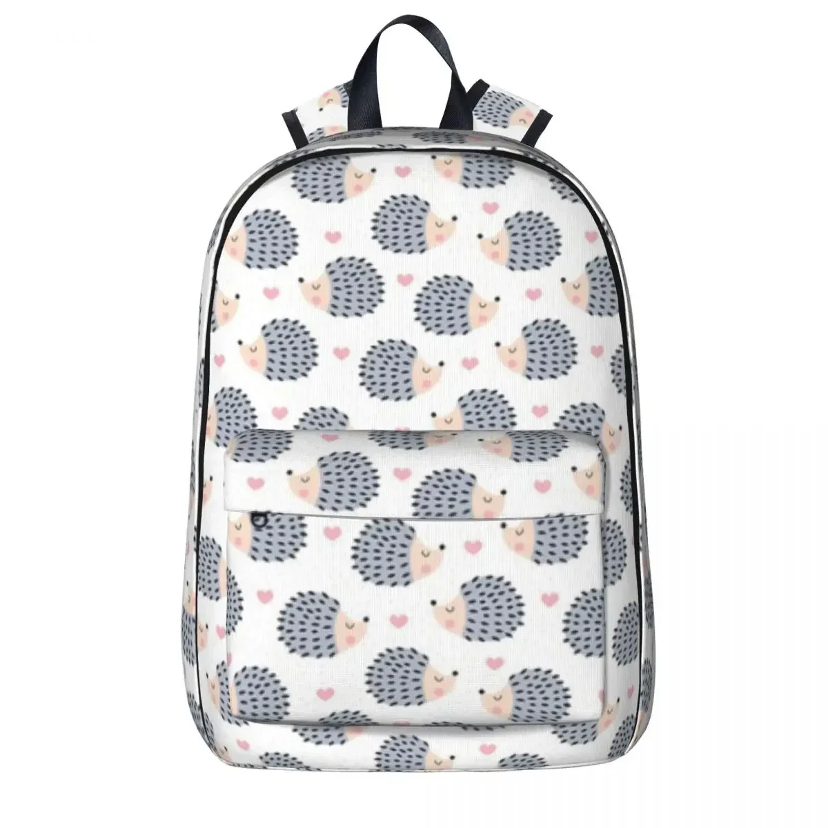 

Hedgehogs And Hearts Pattern Backpacks Large Capacity Student Book bag Shoulder Bag Laptop Rucksack Fashion Travel Rucksack