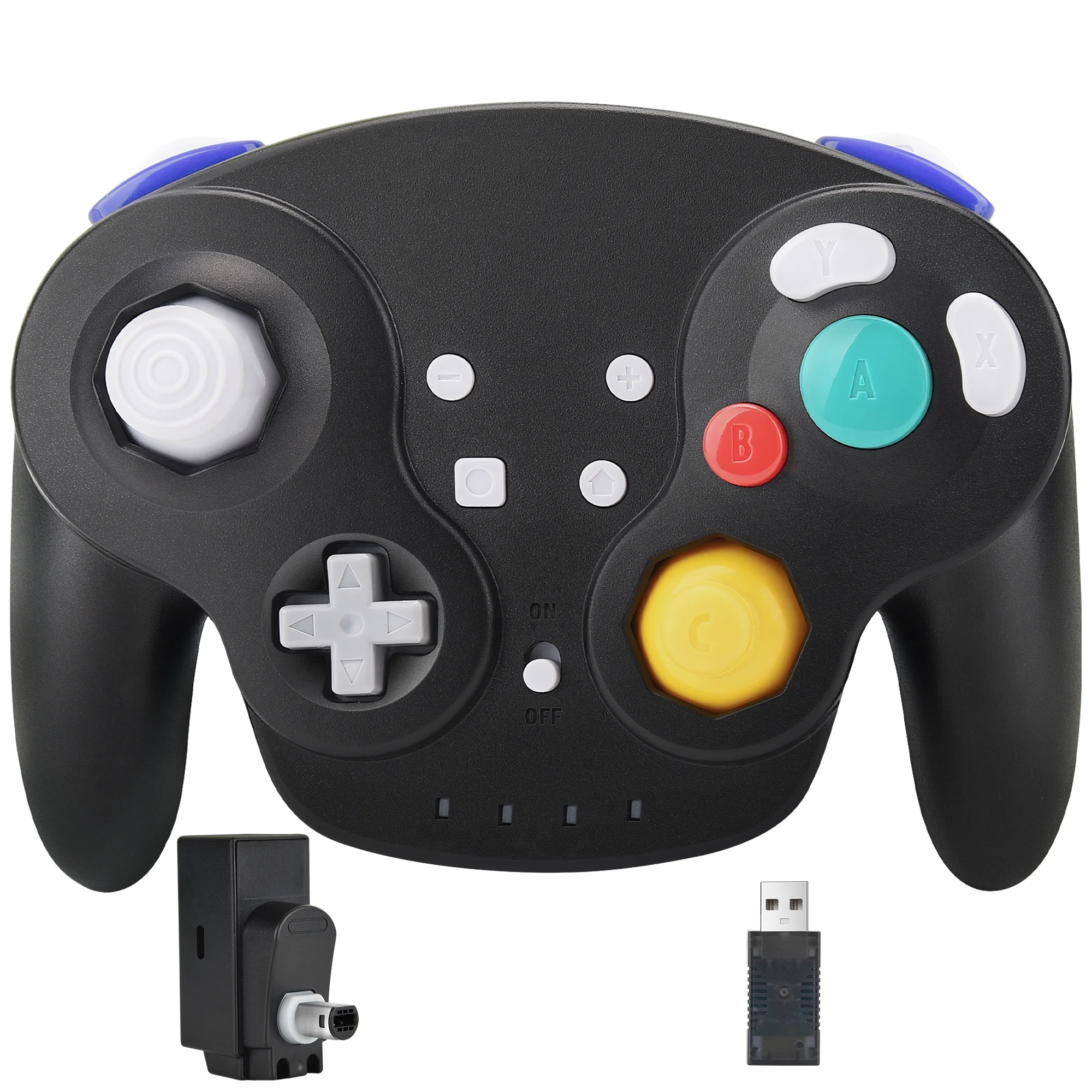 2.4 GHz Wireless for NGC Switch Online Controller,with NGC &USB Receiver,for Gamecube Switch 2 Windows  Mac Raspberry Pi