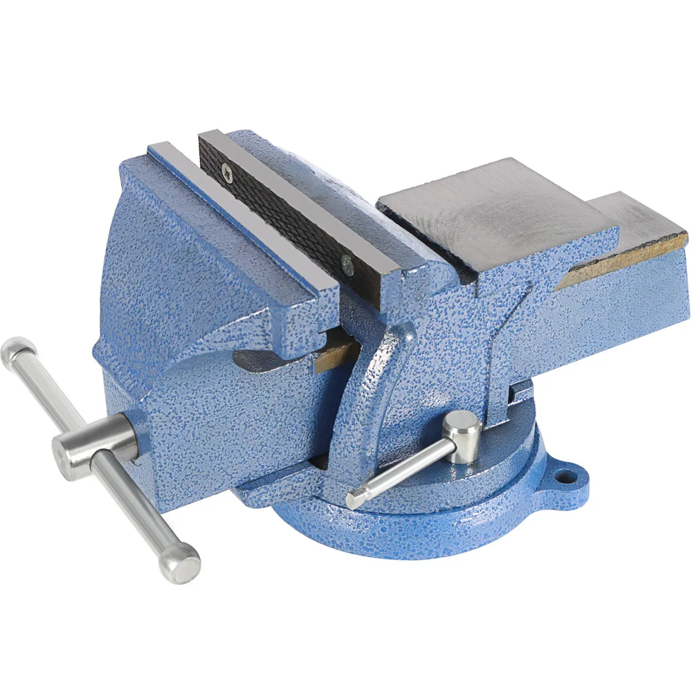 Heavy Duty Bench Vise 6 Inch with Anvil 360 Degree Rrotation Locking Base Bench for Clamping Fixing