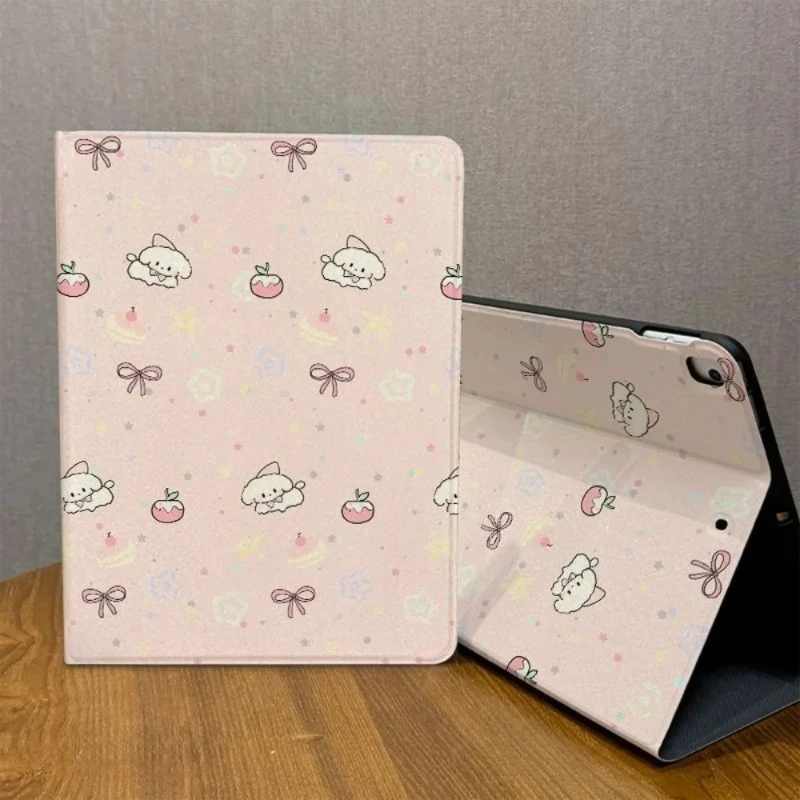 

Чехол-держатель для карандашей для Ipad Mini 6 Pro 11 2-й 3-й 4-й Ipad 2017 2018 9,7 дюйма 10,2 7-й 8-й 9-й поколения с мультяшным галстуком-бабочкой для щенка