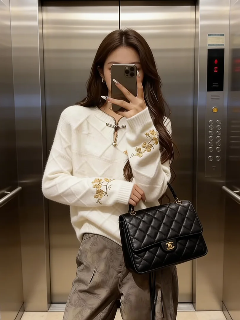 

Stunning Korean Sle Knitted Winter Top ort Ele Inner Wear Beautiful Unique Faionable Ladies Sweater