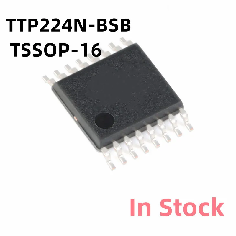 2PCS/LOT TTP224N-BSB TTP224N TSSOP-16  Four channel digital touch button, 4-key touch switch In Stock