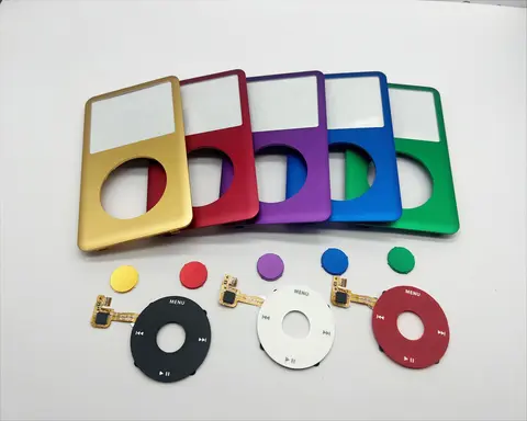 다채로운 전면 페이스플레이트 하우징 케이스 커버 클릭 휠 센터 버튼 iPod 6th Classic 80GB 120GB 160GB 용 다양한 조합