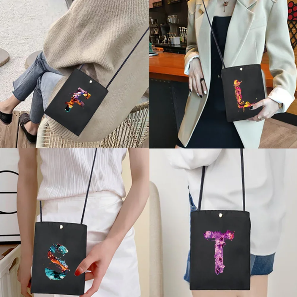 Trend Brand Paint Series Mobile Phone Bag Women All-match Designers Luxury Handbag Shoulder Tote Female Top-handle Bags Handbags