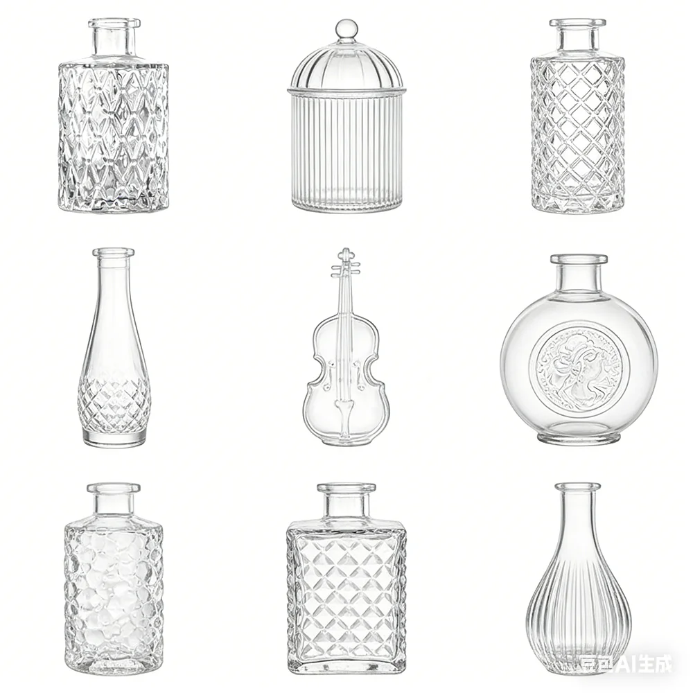 All Kinds Nordic Creative Transparent Vases Glass Bottle Flower Pot Hydroponic Terrarium Arrangement Container Table Vase Decor