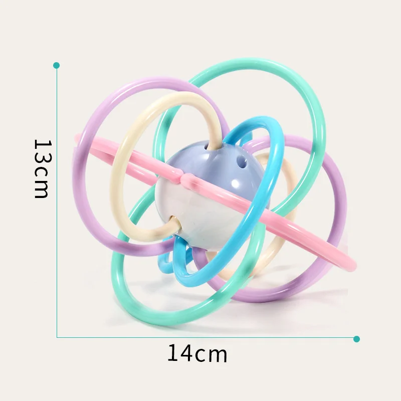 Jouets pour bébés de 0 à 1 ans, de 3 à 6 à 12 mois, fixateur de dents pour apaiser la gencive, anneau de cloche