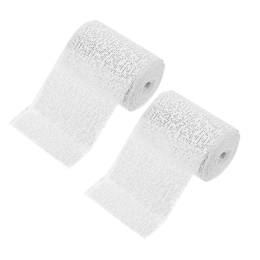 2 لفات قماش الجص التجفيف السريع للمنحوتات قناع صب البطن صنع DIY بها بنفسك الفن الحرفية قوالب الجسم مشهد البناء الشاش