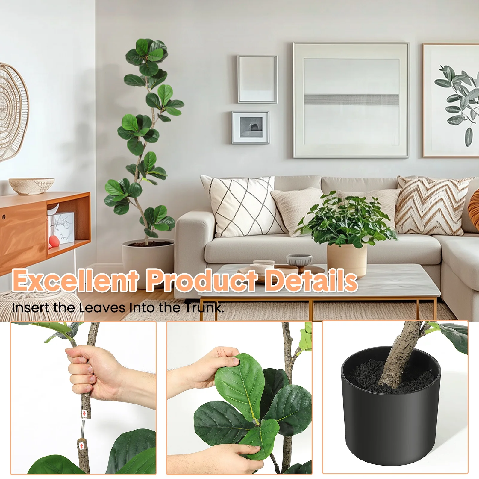 شجرة التين الاصطناعية الواقعية - مراجعة Fiddle Leaf Fig وسعره