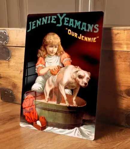 Wohnzimmer-Wandkunst, Metallschild, viktorianisches Poster, Jennie Yeomans Soap Advert YEO01-Aluminium