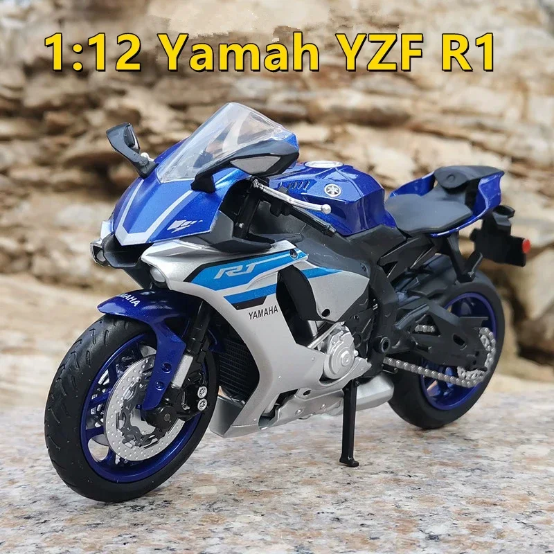 1:12 Scale YZF-R1 Alloy Scooter Sport Bike Diecasts Kids Toys Motorcycle Vehicles Racing Model Car Replicas Gift for Boys