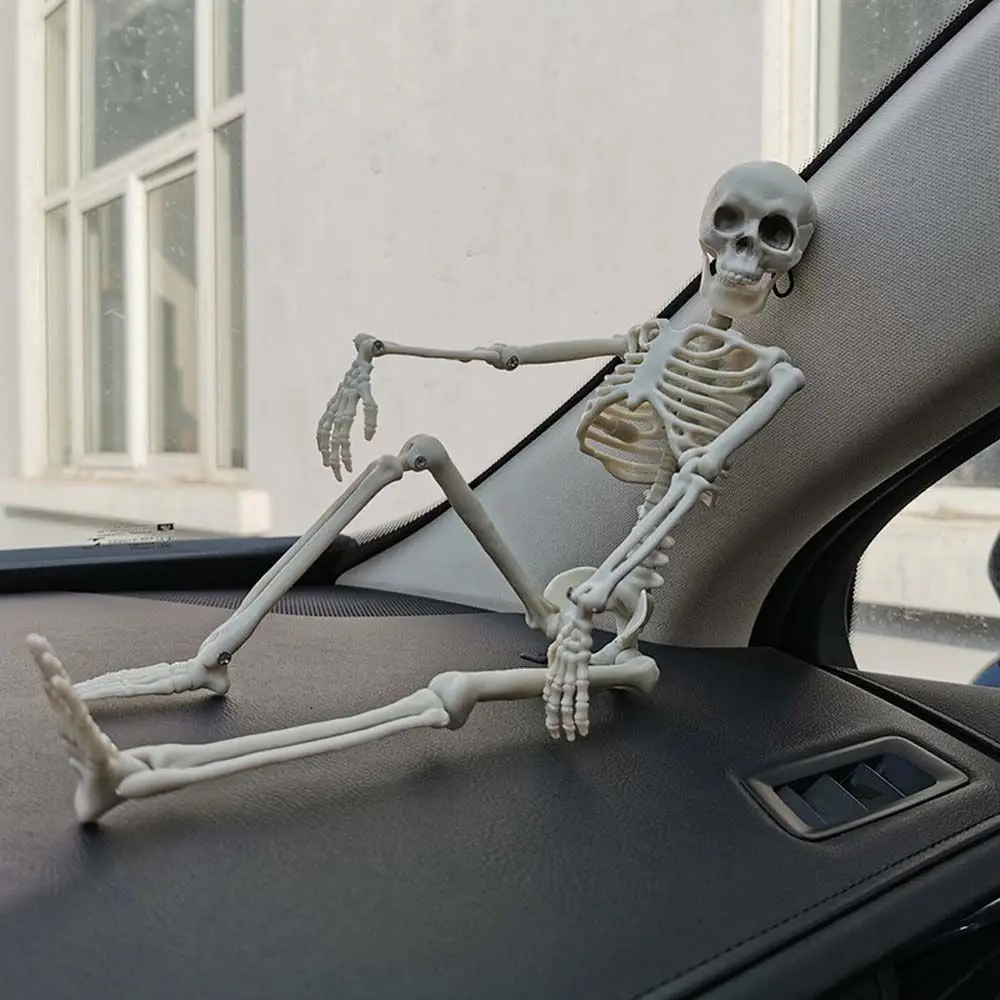

Rearview mirror pendant human 40cm skeleton model car decoration Halloween props Bones Car interior accessories