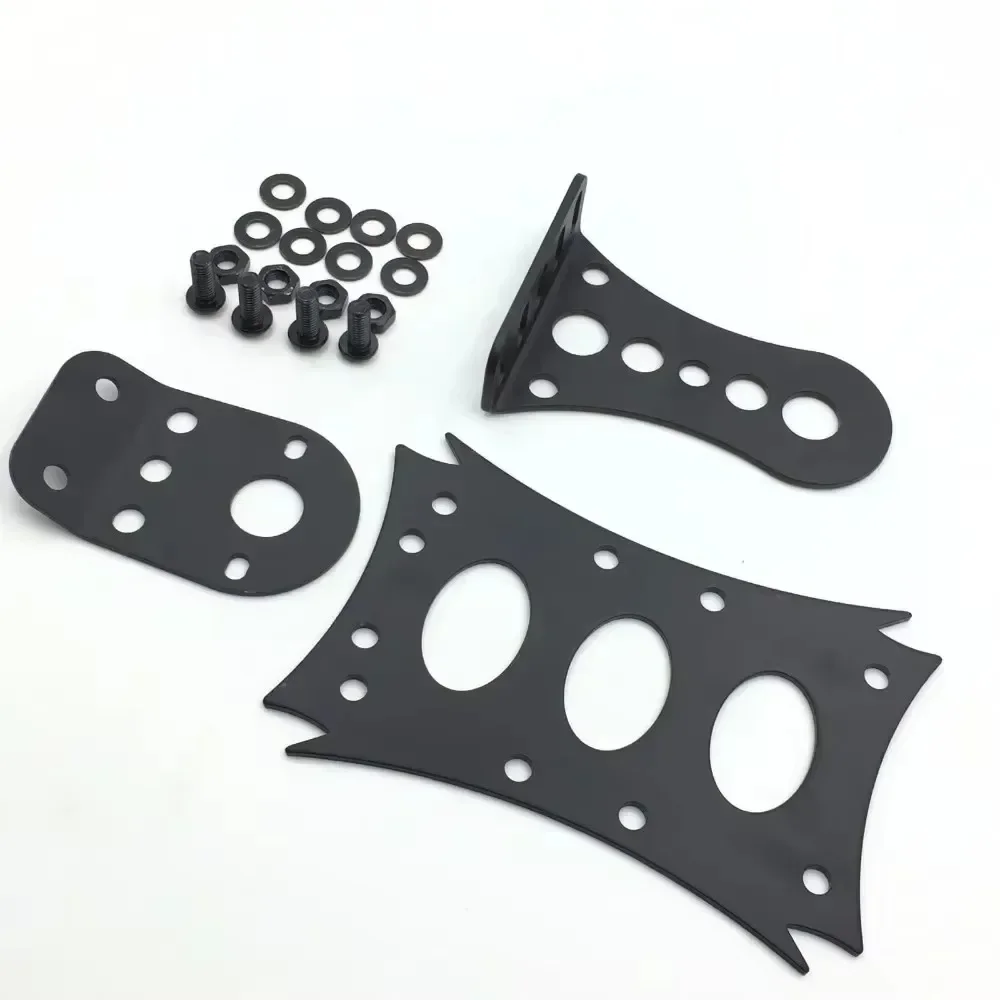 دراجة نارية لوحة ترخيص قوس دعامة إضاءة ل هارلي BMW كاواساكي أفقي عمودي متعرج الجانب جبل 7 3/10 "X 4 4/5"