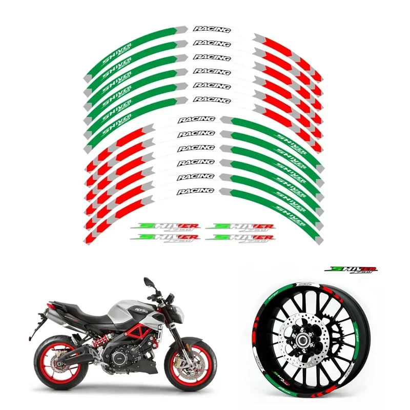 For Aprilia SHIVER 750 Motorcycle Parts Contour Wheel Decoration Decal Sticker - D MOTO