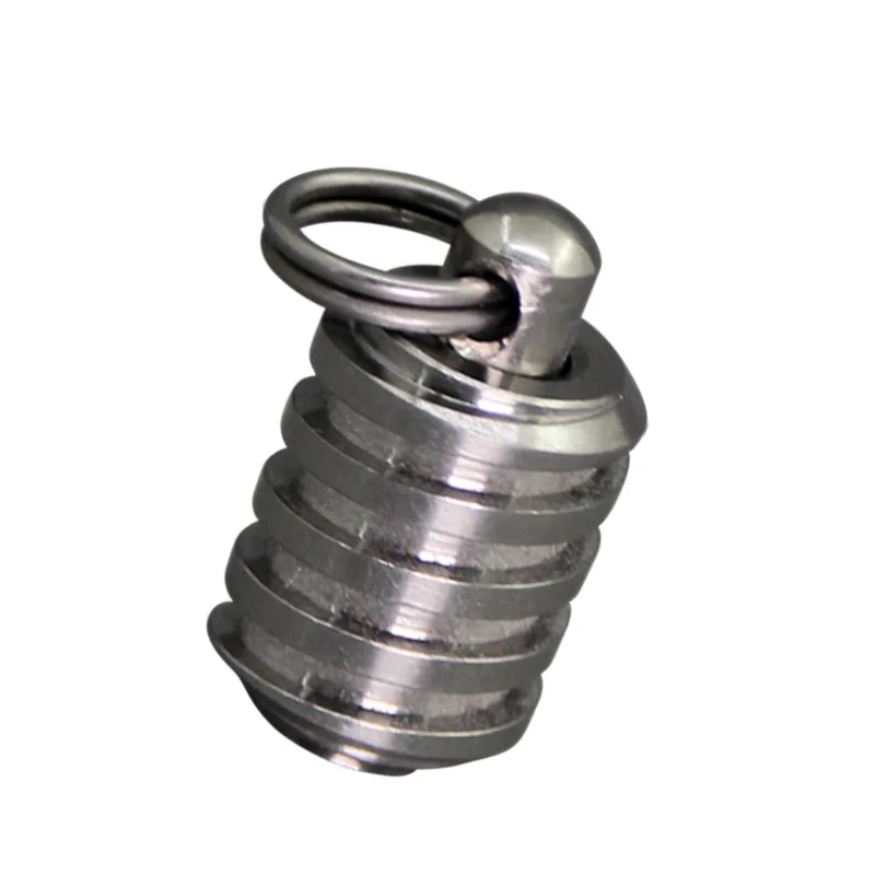 TC4 Titanium Alloy Knife Pendant, Umbrella Rope, EDC Thread, Anti-Lost Rod, Anel de titânio