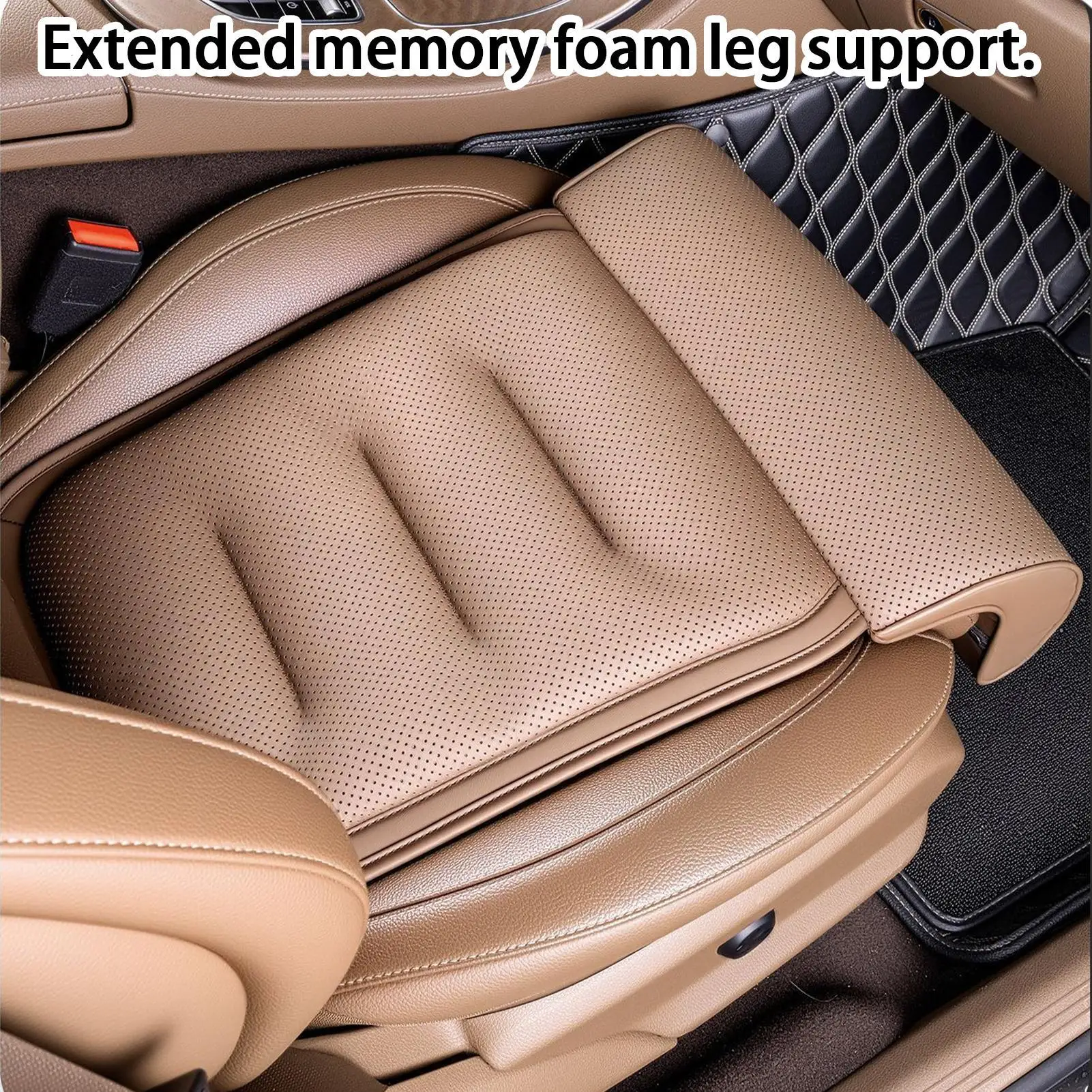 

Подушка-удлинитель автомобильного сиденья, удобная нескользящая регулируемая автомобильная подушка для ног переднего сиденья для переднего и заднего пассажира водителя