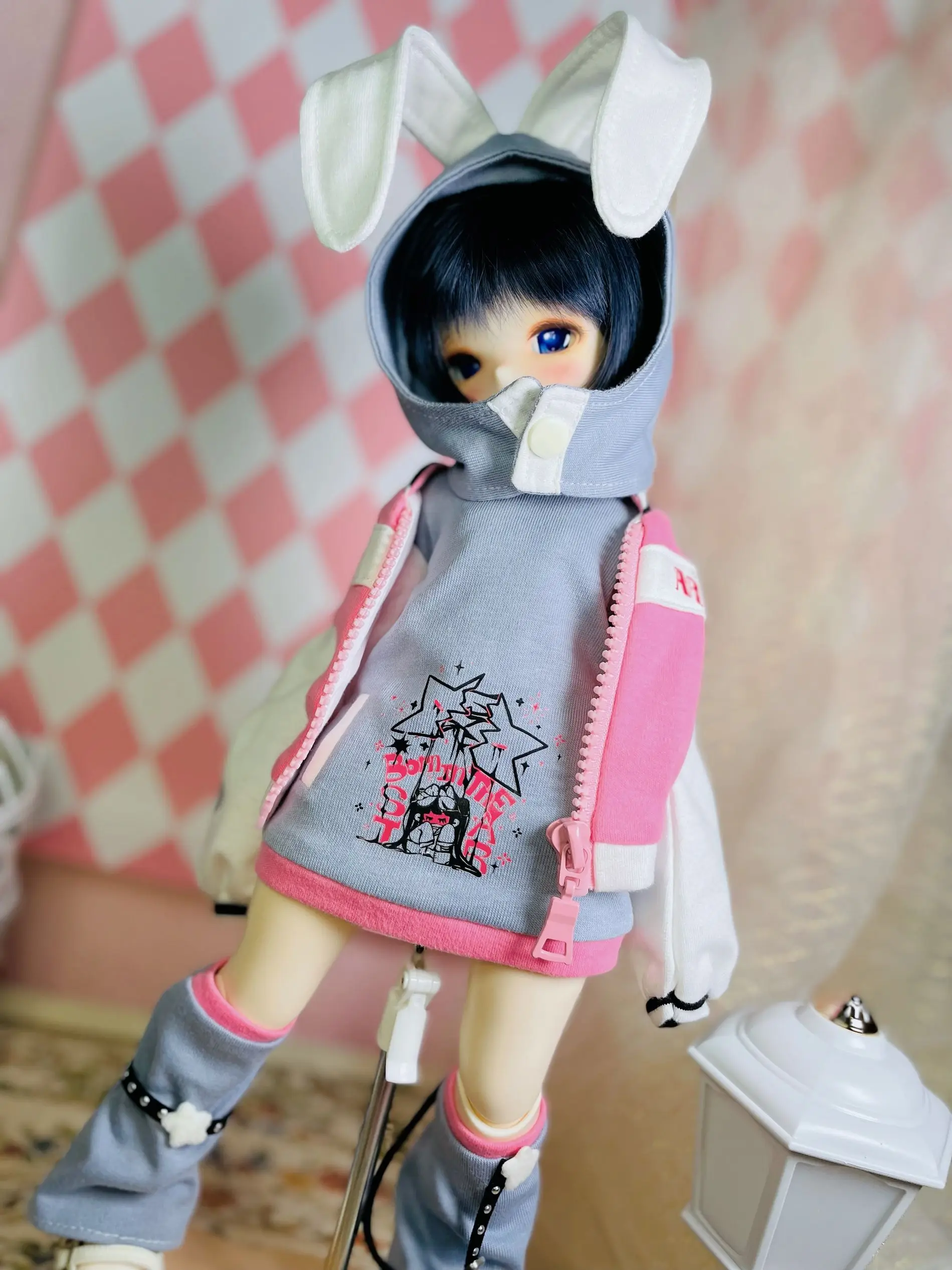 BJD doll clothes for 1/4 size cute doll star clothes set BJD doll clothes 1/4 big doll accessories (5 points)