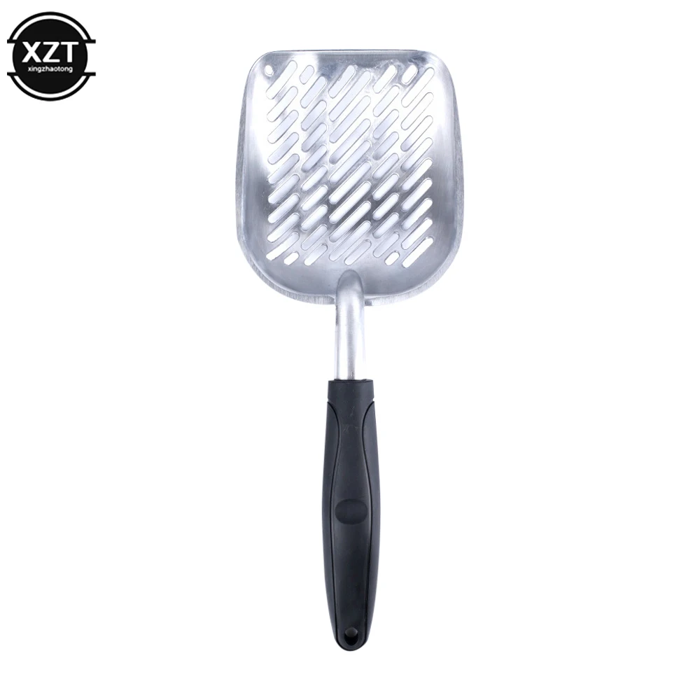 Cat Litter Scoop Big Metal Litter Scoop for Kitty Sifter with Deep Shovel and Ergonomic Handle Made of Heavy Duty Solid Aluminum