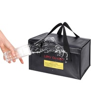 Lithium Battery Explosion-proof Safety Bag Black High-temperature Resistant Flame-retardant And Fireproof Handbag 260x130x150mm