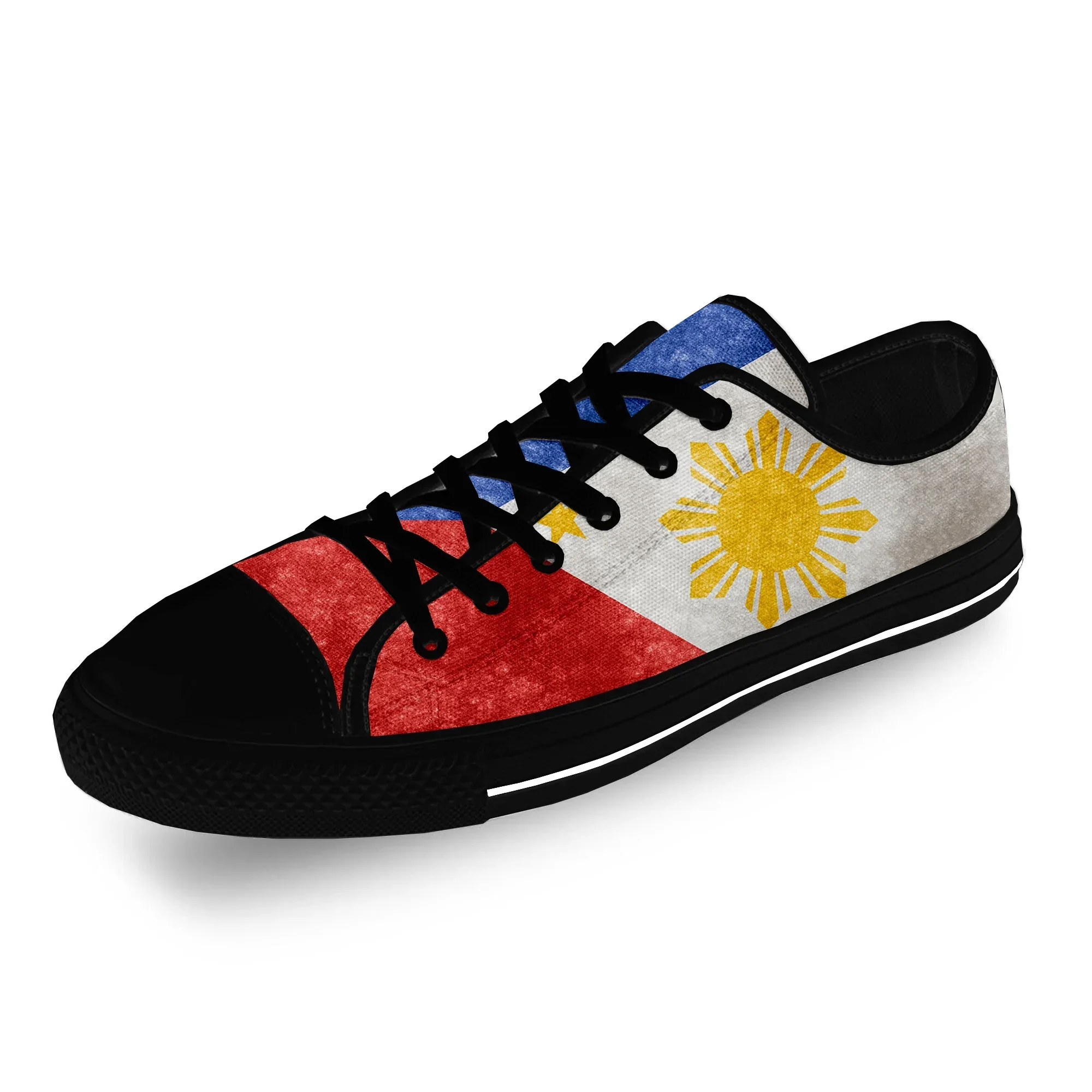 

Philippines Flag Fashion Popular Casual Cloth Fashion 3D Print Low Top Canvas Shoes Men Women Lightweight Breathable Sneakers