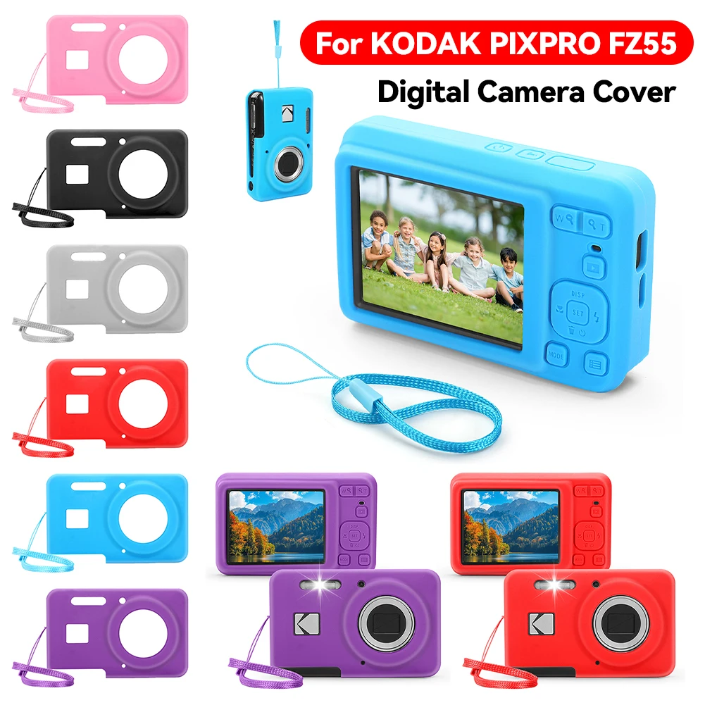 For KODAK PIXPRO FZ55 Digital Camera Cover Anti-Scratch Slim Fit Camera Bag Camera Body Cover Outdoor Travel Camera Protect Case