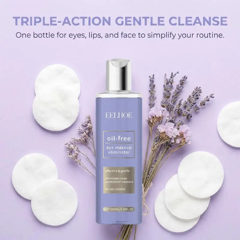 EELHOE Eye and Lip Makeup Remover Gently Cleanses Skin, Refreshing Facial and Lip Three in One Cleansing Makeup Remover Water S96d957a1ae82469f9c05b4e89fc8cc97R