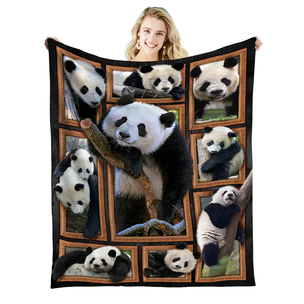 

Animal Blanket Personalized Panda, Rabbit, Dinosaur, Grizzly Bear, Sloth, Turtle, Fish, Butterfly, Owl, Penguin, Wool Blanket