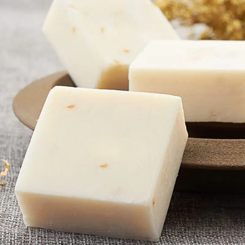 Handgemachte Seife Reis Whitening Tiefenreinigung Wash Clean Oil Control Badeseifen für Dropshipping