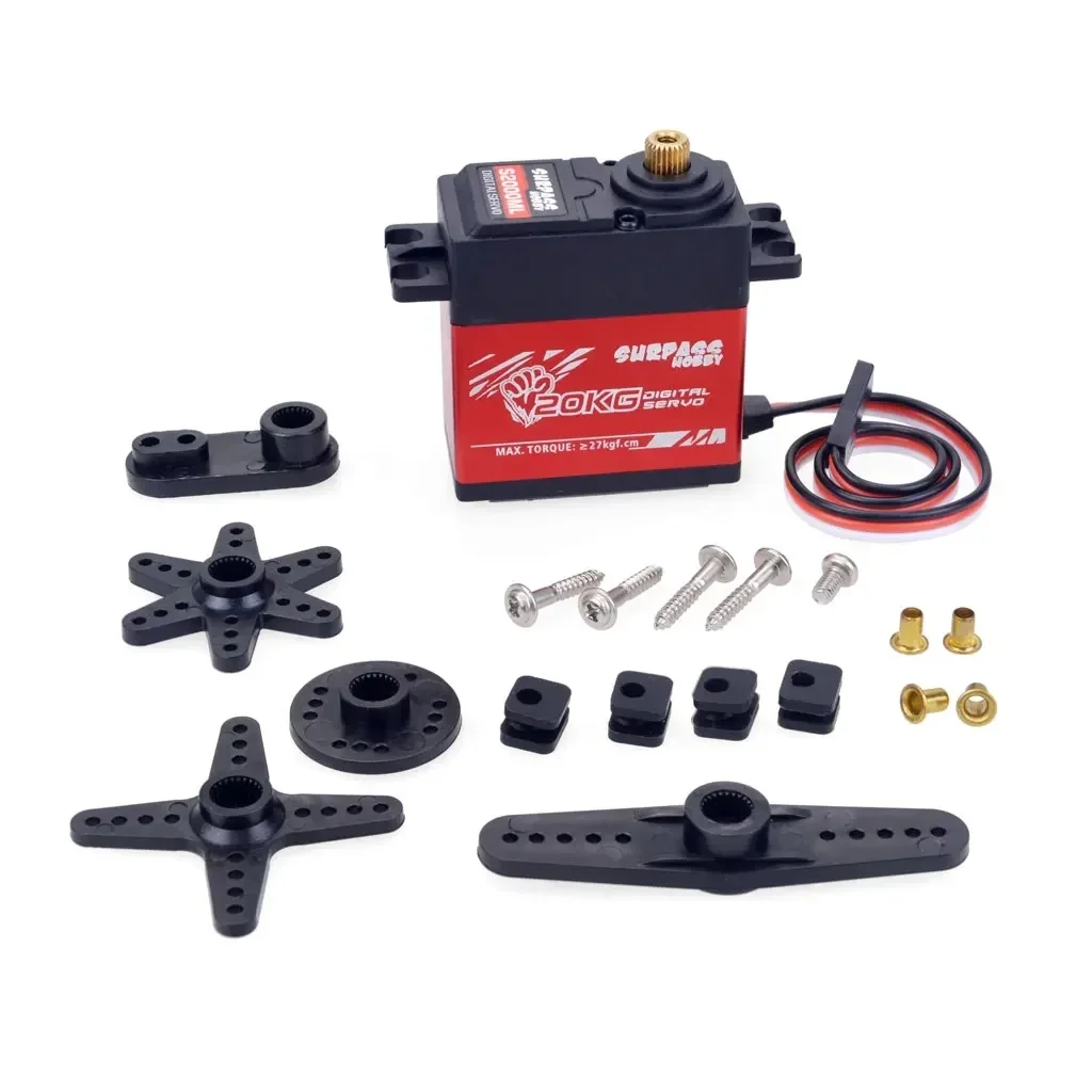 OVERTREFFEN HOBBY Digitale 9G 17G 25G 6KG 9KG 15KG 20kg Metal Gear Servo voor 1/10 1/8 RC Auto Boot Vliegtuig Robot