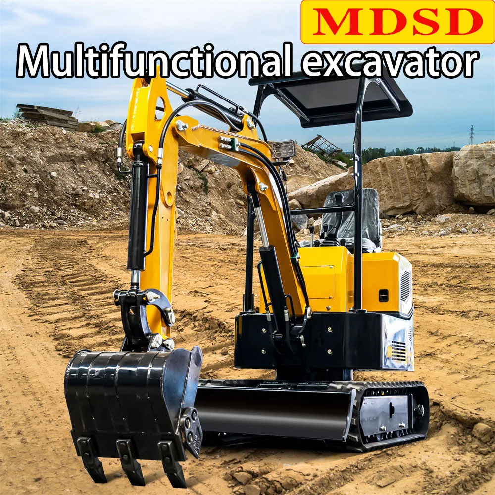 La mini escavatore, con una capacità di 1,8 tonnellate, è dotata di un motore Kubota. Conteggi un design integrato e è circón