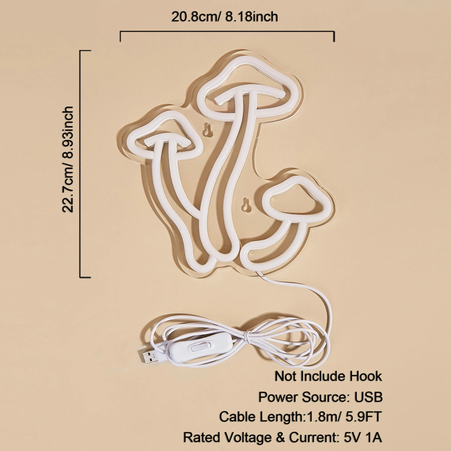 Nieuw Uitnodigend En Chique Modern 3d Lampteken-Perfect Voor Speelkamer, Slaapkamer Of Woonkamer. Deze Kleurrijke Usb-Aangedreven Decoratie