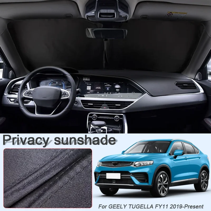 

Car Sun Shade Curtain UV Protection Window Blind For GEELY TUGELLA FY11 2019-2026 Auto Heat Insulation Protect Cover Accessory