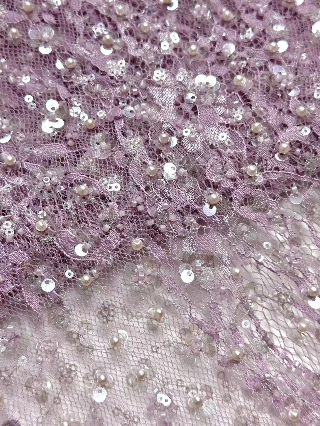 Tecido de renda de tule chantilly preto africano, lantejoulas francesas, contas de malha, tecido de renda nigeriano para mulheres, roupas de noite, vestido sz1734